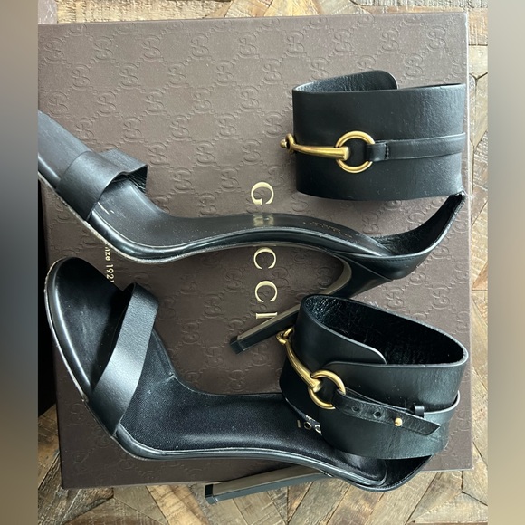Gucci Ursela horsebit leather sandals. - Picture 2 of 5